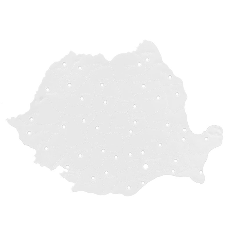 Sablon harta Romaniei, plastic, 25x19 cm, Nebo image7